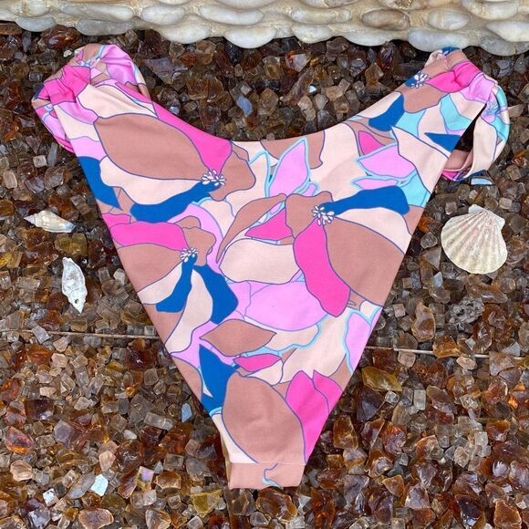 NWT New L*Space Women's Jagger Sundazed Floral Bikini Swim Bottoms Small Beach - Picture 5 of 11